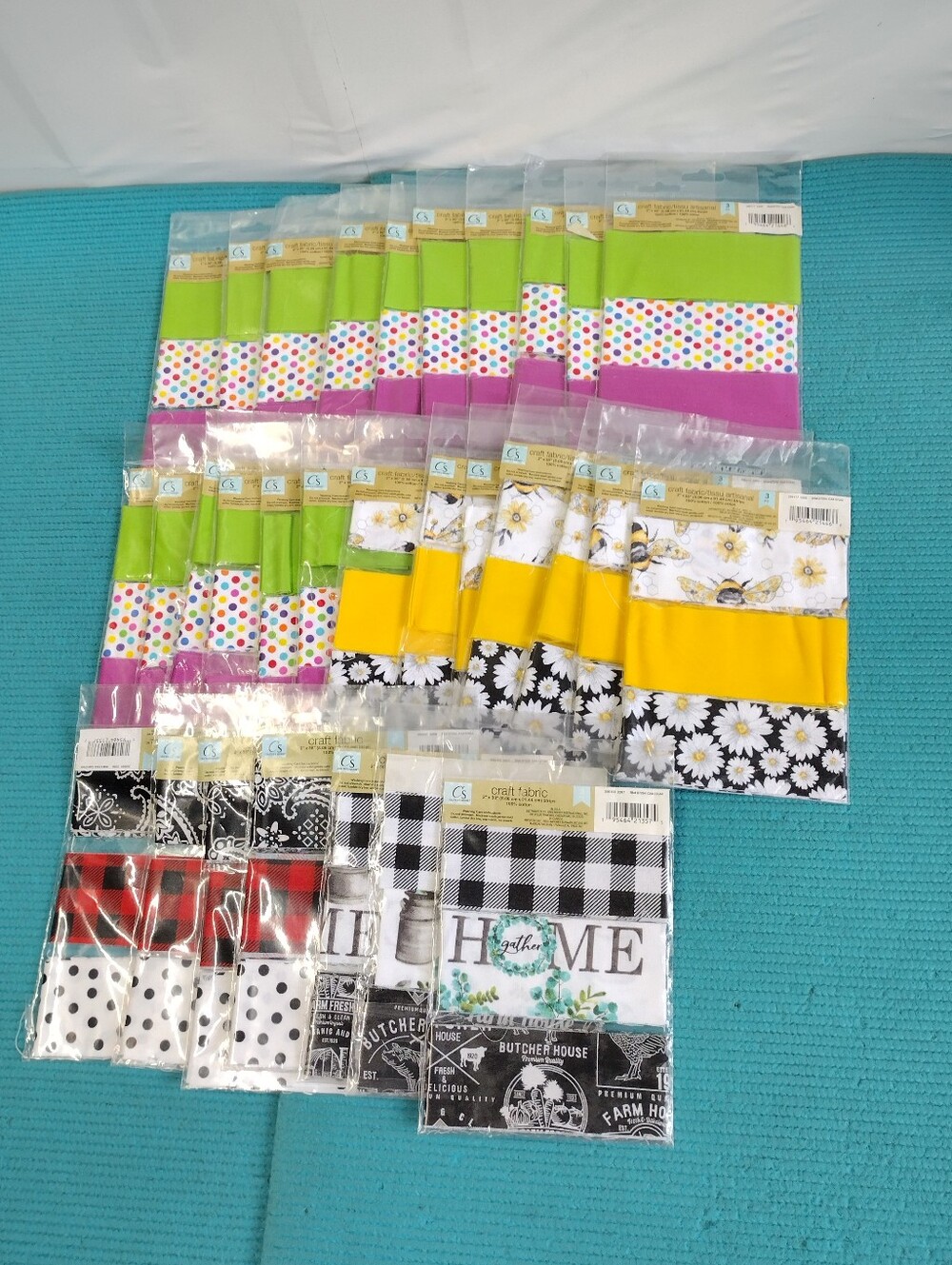 Lot Of 30 Cotton Fabric Strips Pack - 3 pc